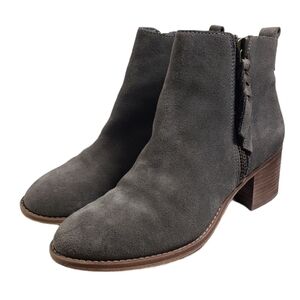 Just Fab Rhona Lace Up Faux Fur Boots Sz 6